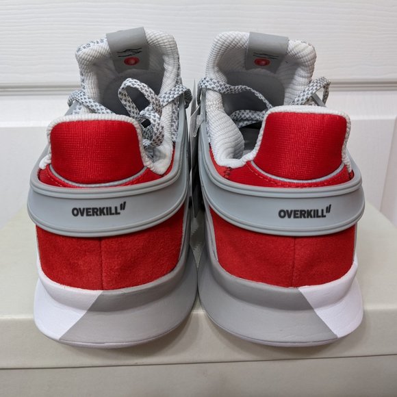 Adidas x Overkill EQT Support ADV Coat of Arms Size US11 Grey Red Black BY2939 - Picture 3 of 9